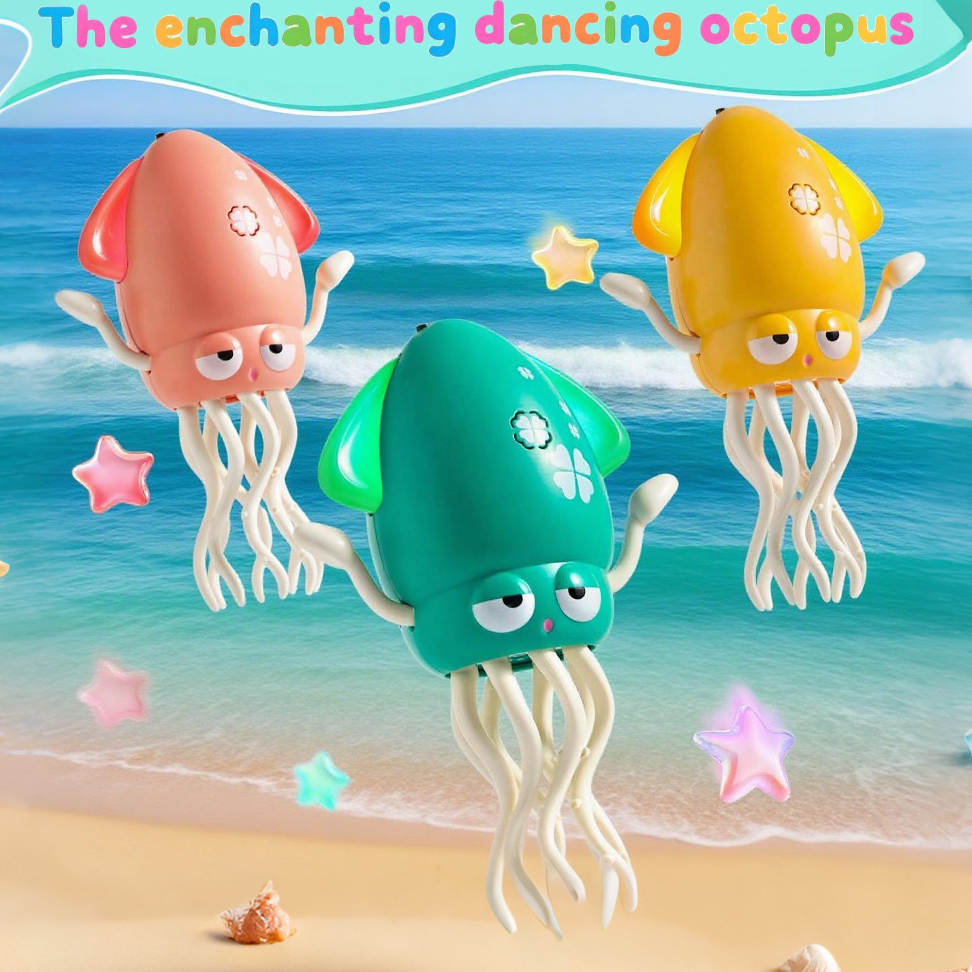 Furnipuzzle Dancing octopus toys and crawling octopus toys with lights and music. There are multiple functional styles to choose from, making them great gift options