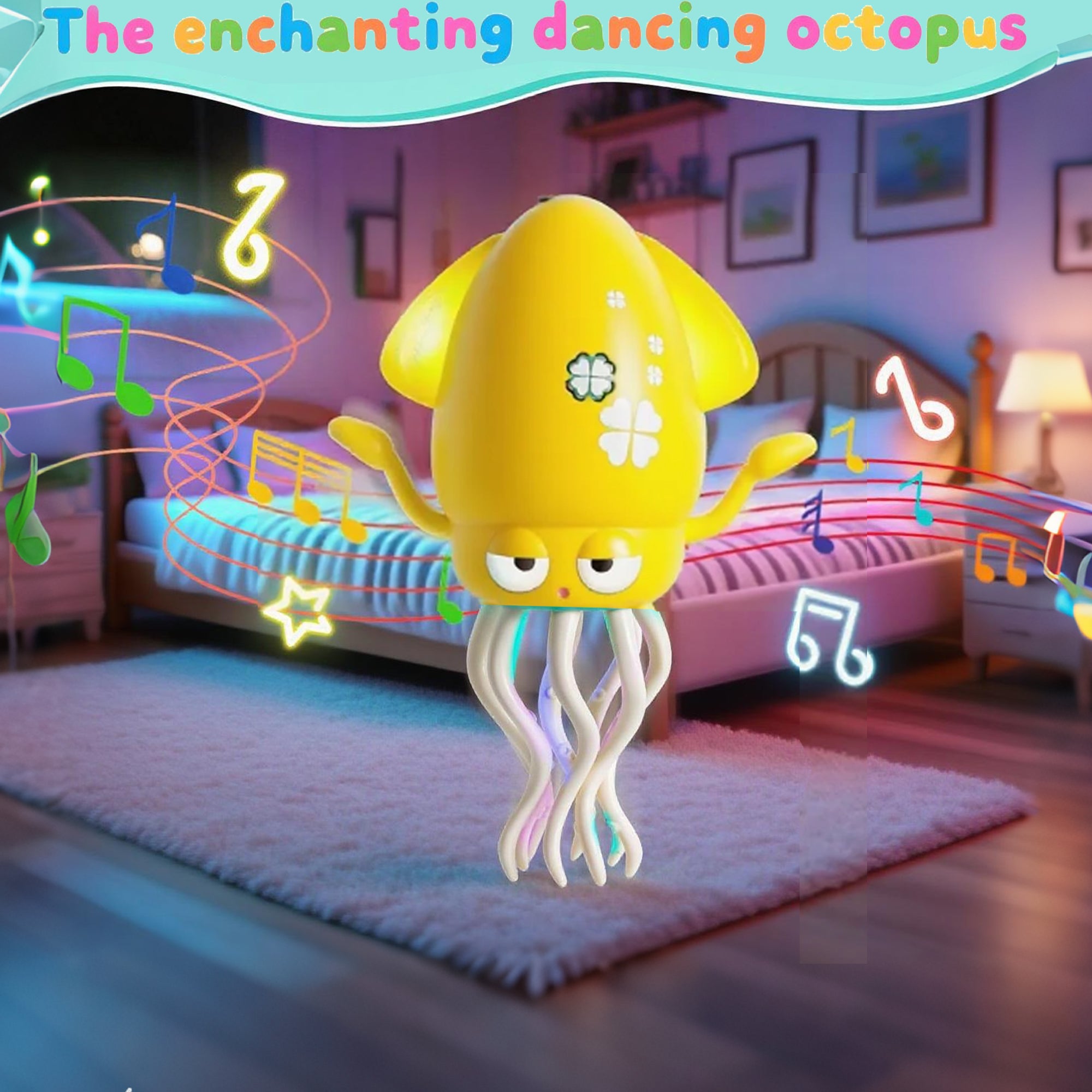 Furnipuzzle Dancing octopus toys and crawling octopus toys with lights and music. There are multiple functional styles to choose from, making them great gift options