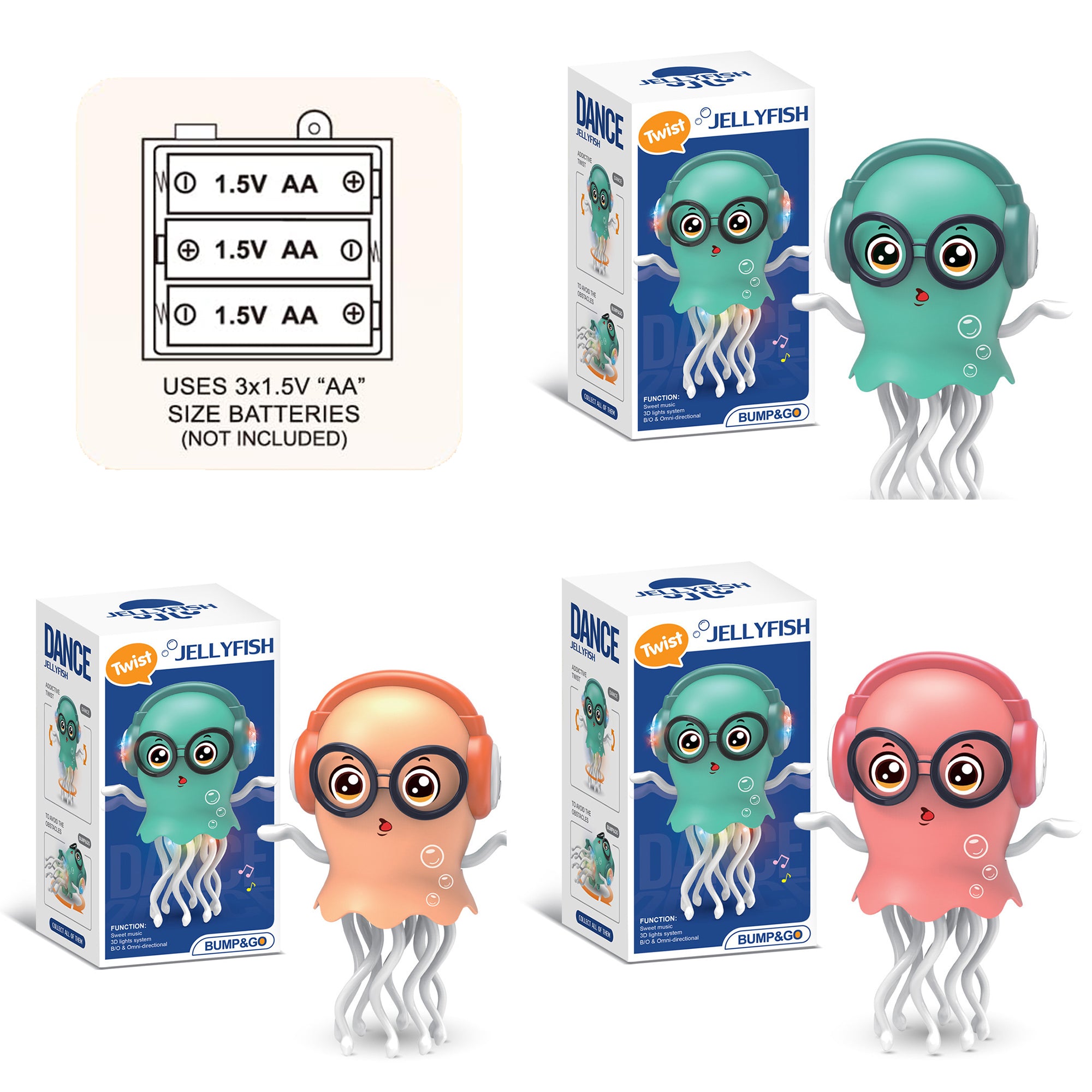 Furnipuzzle Dancing octopus toys and crawling octopus toys with lights and music. There are multiple functional styles to choose from, making them great gift options