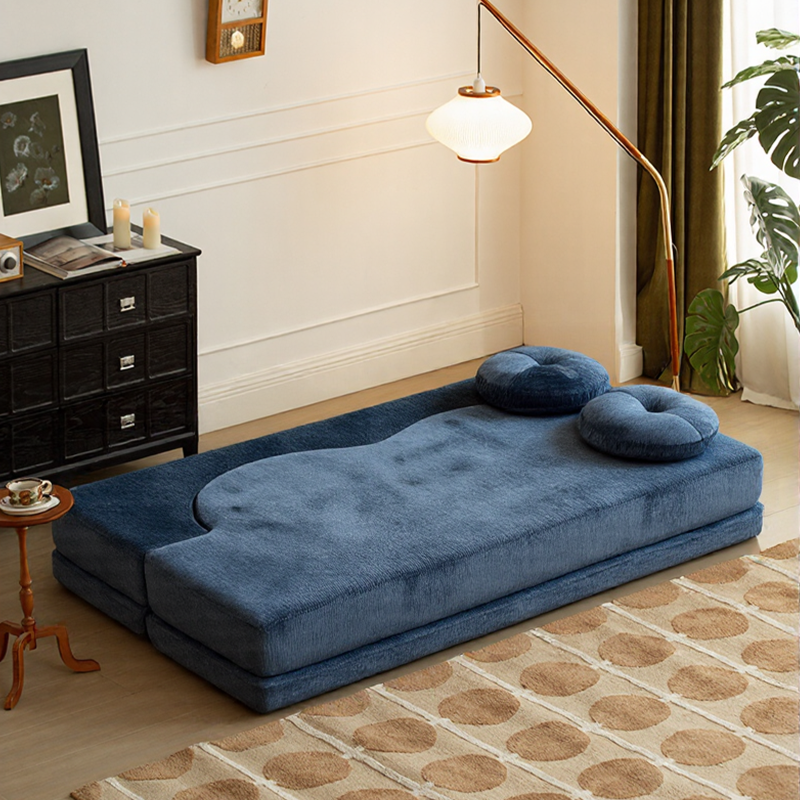 Furnipuzzle Cloud Couch Sofa Folding Sofa Bed with 2 Pillows