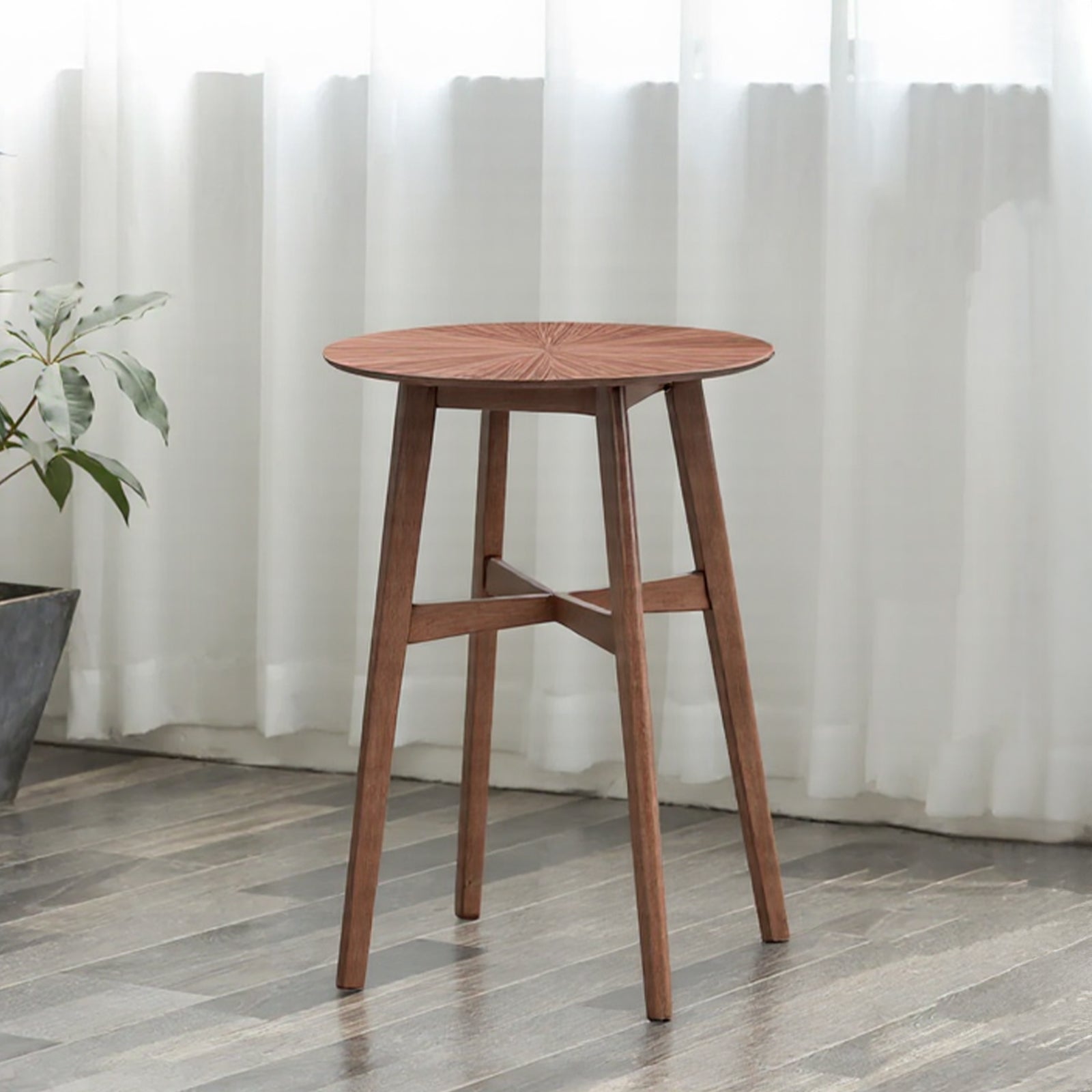 Furnipuzzle Bar Table Round Dining Table Casual Restaurant High Table