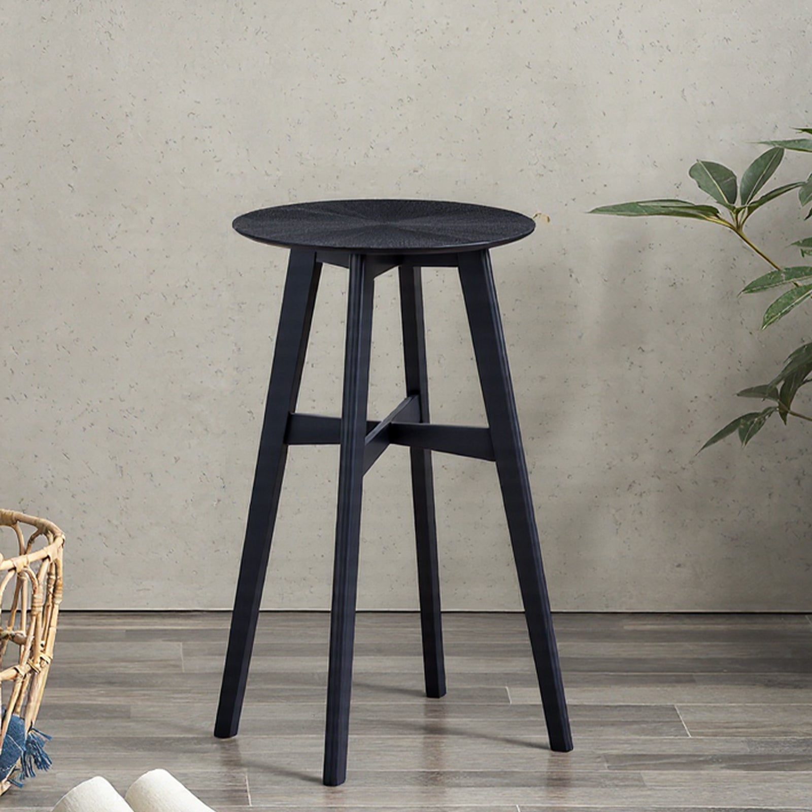 Furnipuzzle Bar Table Round Dining Table Casual Restaurant High Table