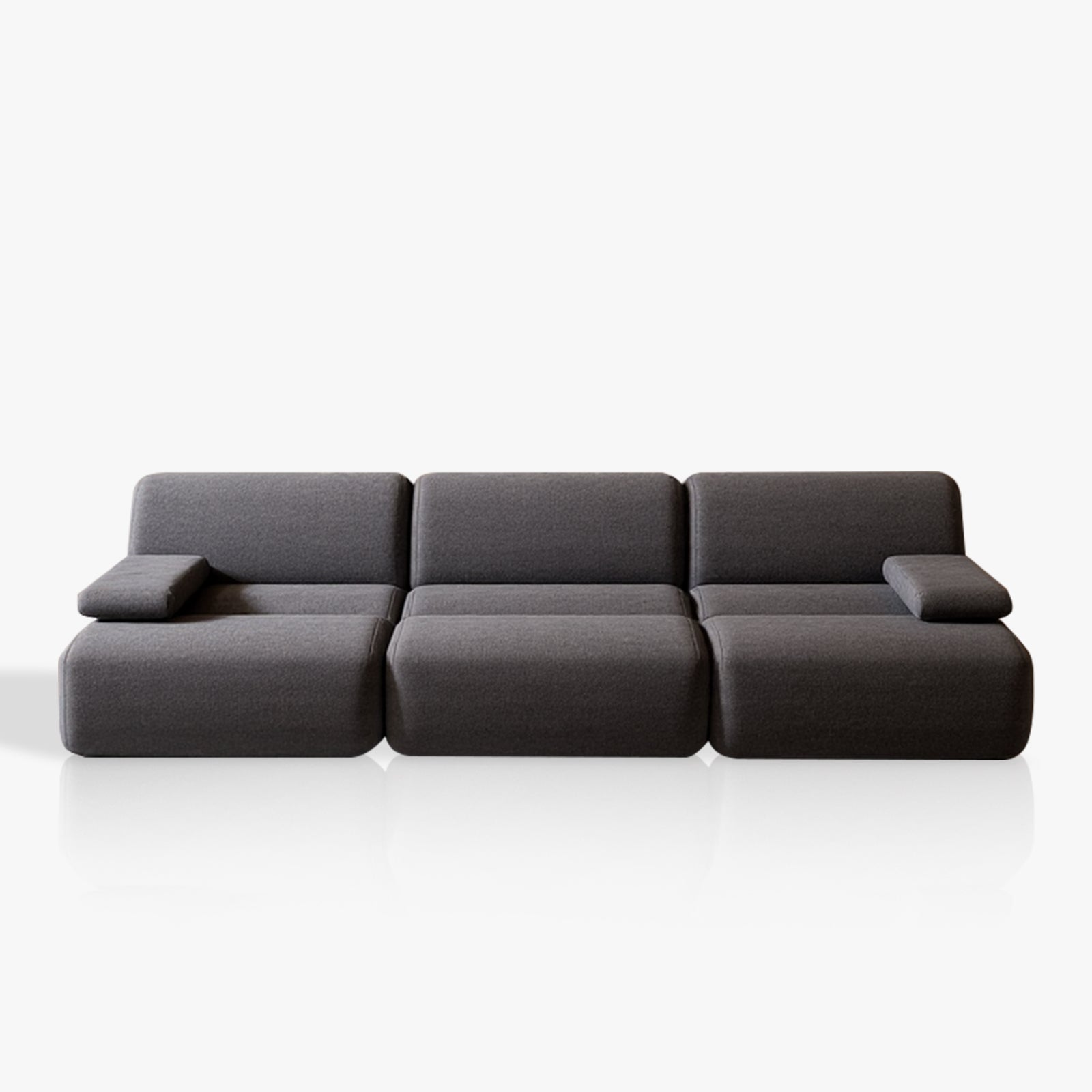 Furnipuzzle Bamboo Sofa Super Soft Lazy Sofa Chair Bean Bag Sofa