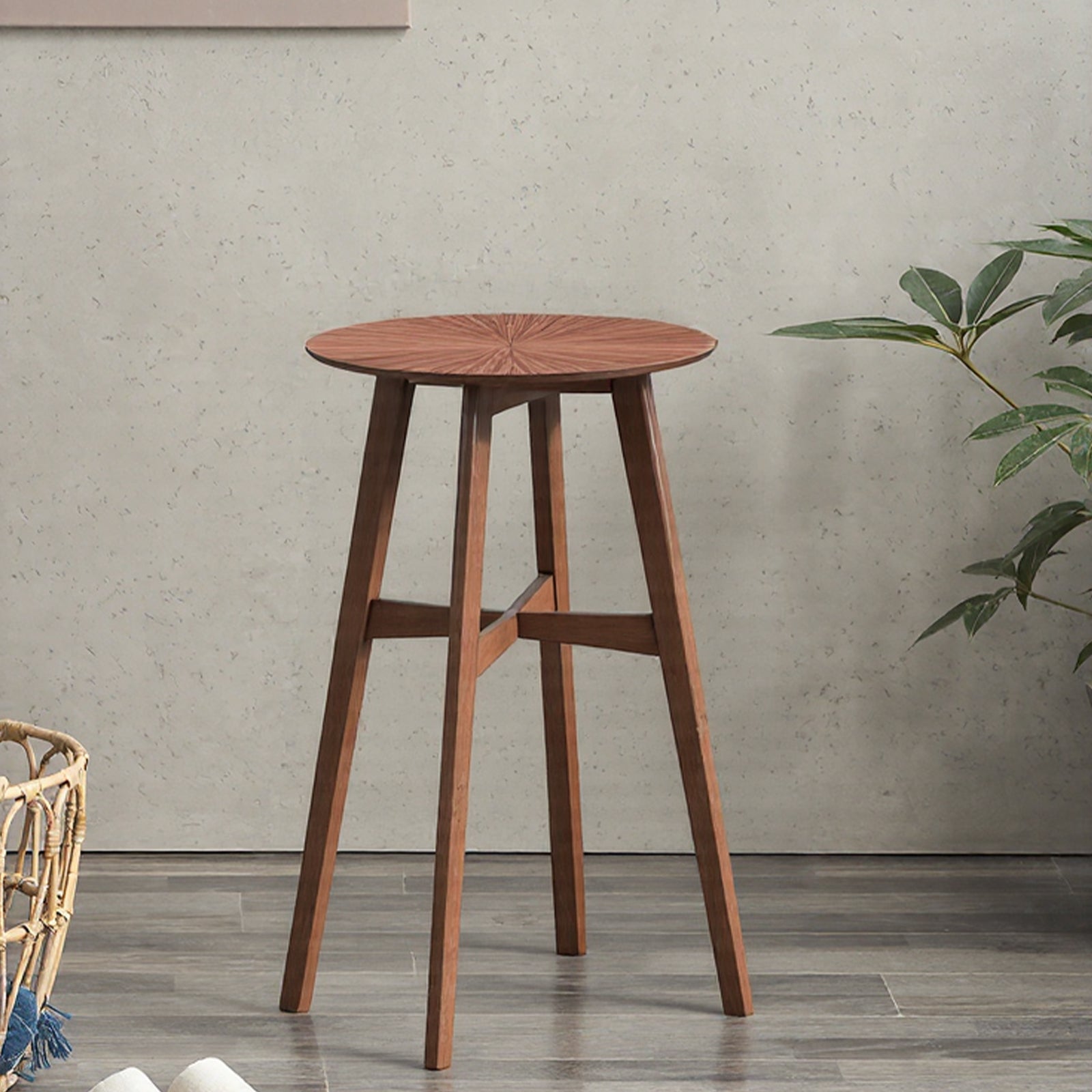 Furnipuzzle Bar Table Round Dining Table Casual Restaurant High Table