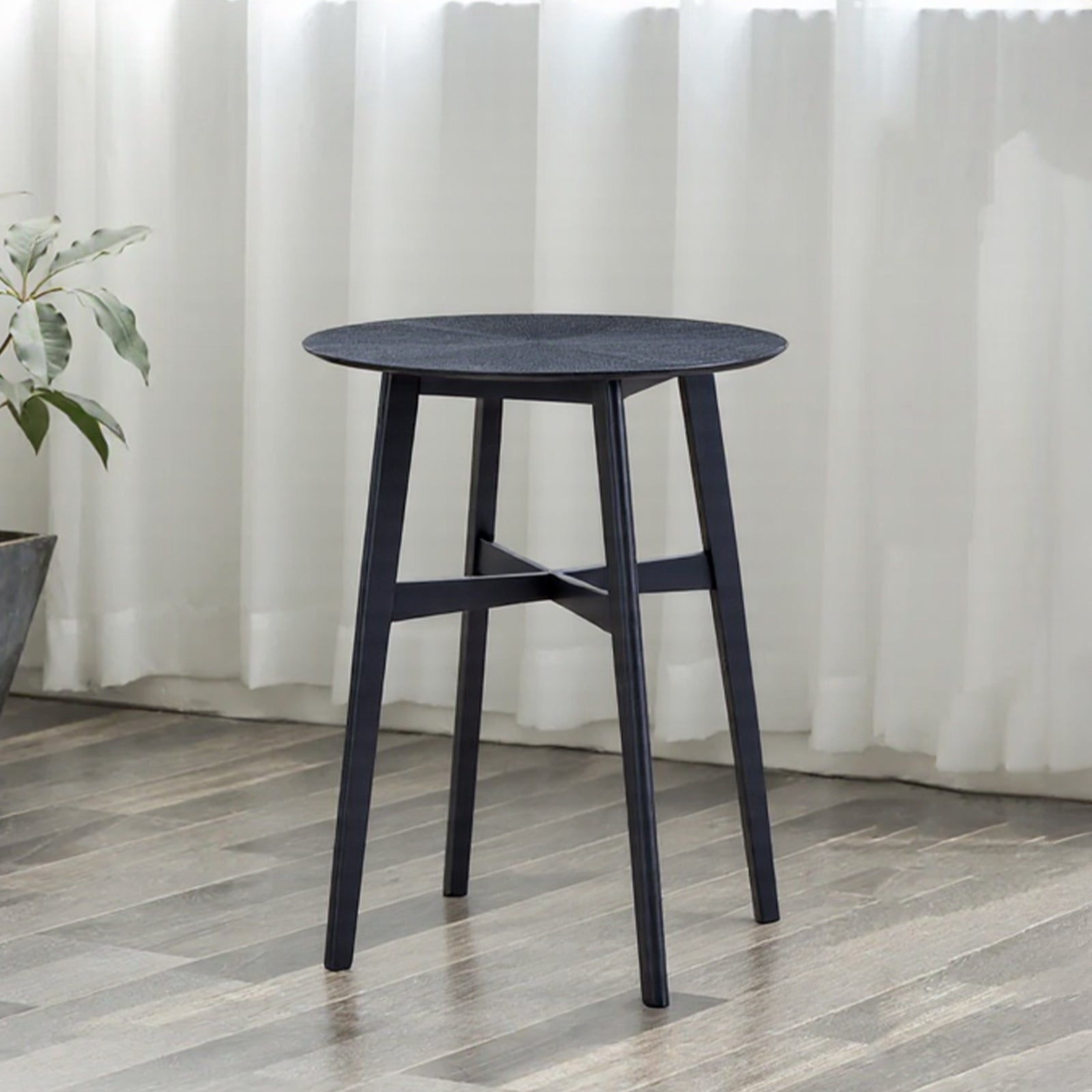 Furnipuzzle Bar Table Round Dining Table Casual Restaurant High Table