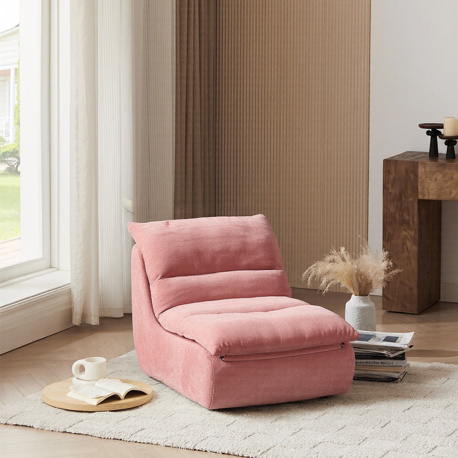 Furnipuzzle Bean Bag Sofa L Shaped Couch Sofa With Removable Backrest Loveseat