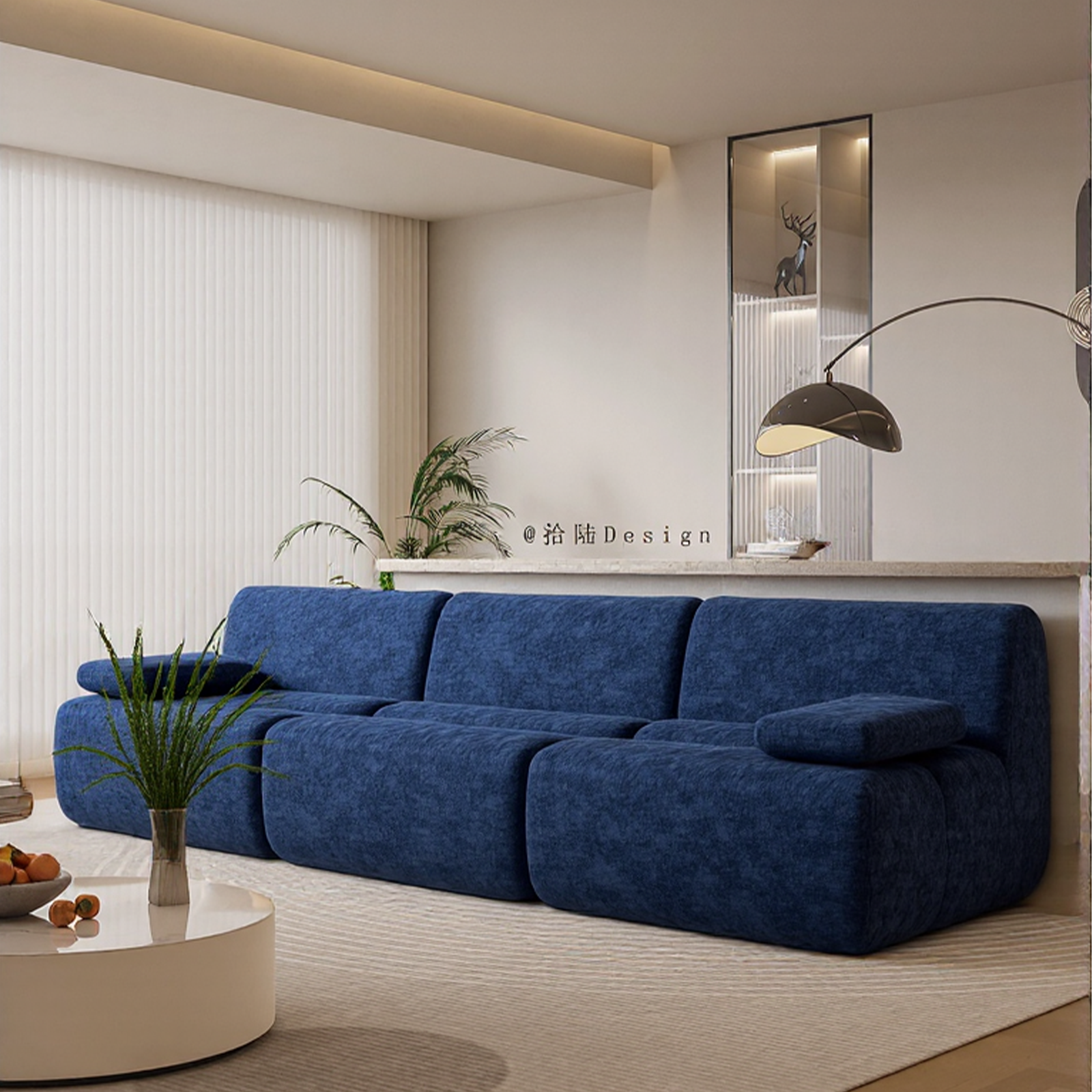 Furnipuzzle Bamboo Sofa Super Soft Lazy Sofa Chair Bean Bag Sofa