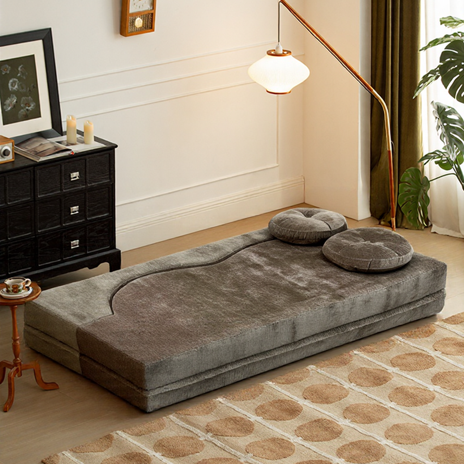 Furnipuzzle Cloud Couch Sofa Folding Sofa Bed with 2 Pillows