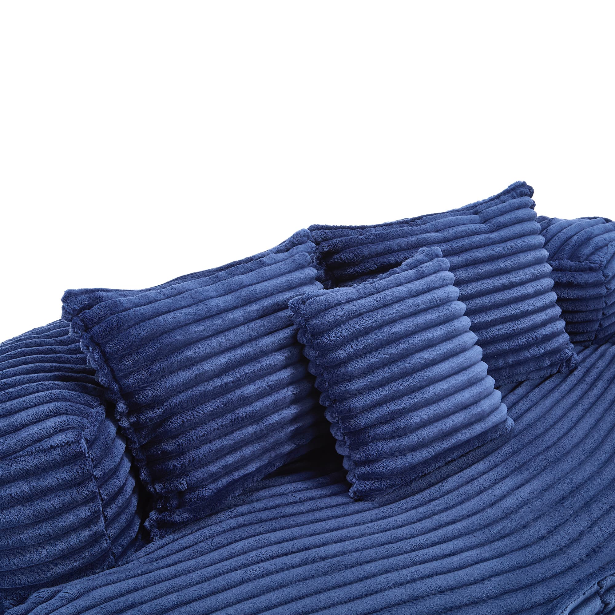 Modern Lazy Bean Bag Sofa Lounger Chair with 3 Pillows for Adults & Kids