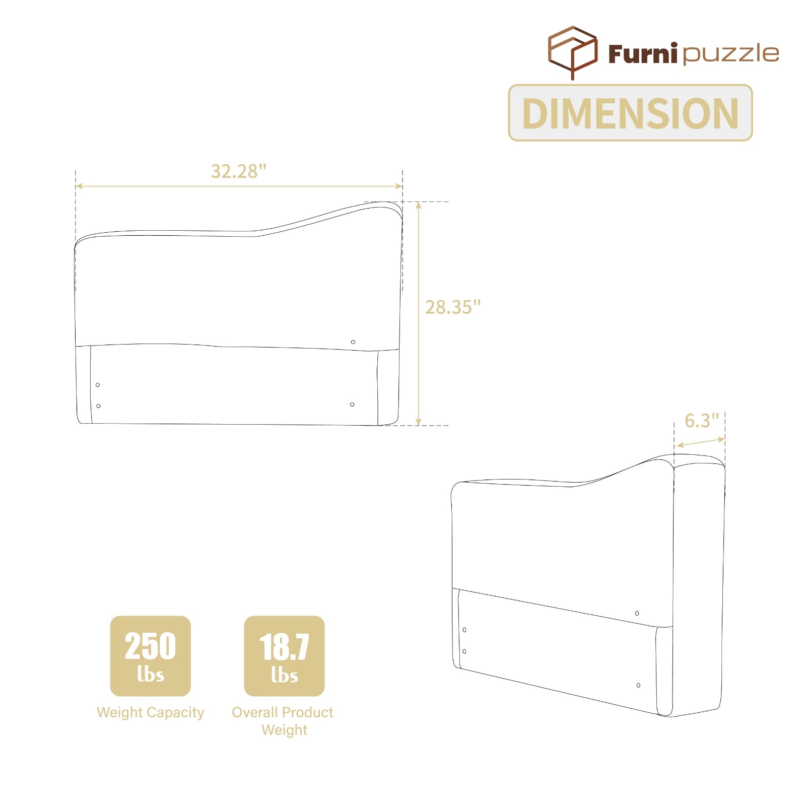 Furnipuzzle Corduroy Armless Modular Sofa - Modern Minimalist Style