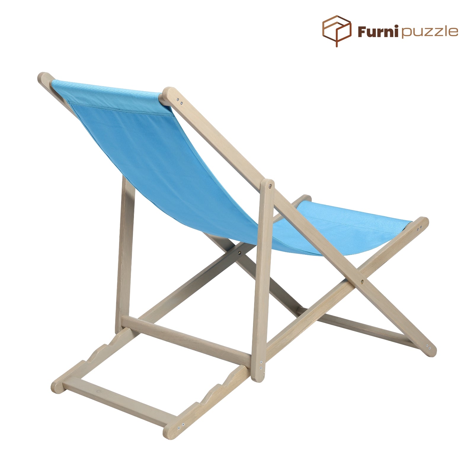 Furnipuzzle Folding Chairs Beach Patio Lounge Chair Set of 2