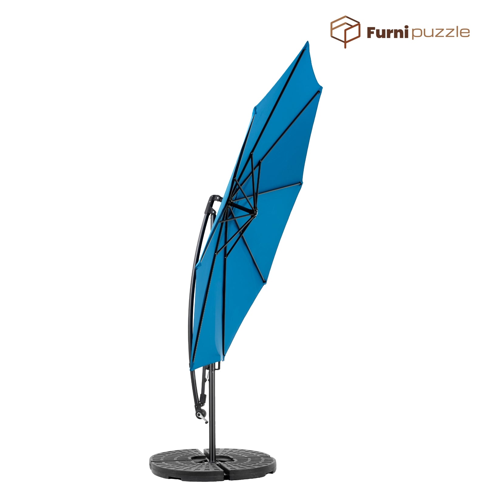 Furnipuzzle Patio Offset Umbrella Hanging Cantilever Umbrella