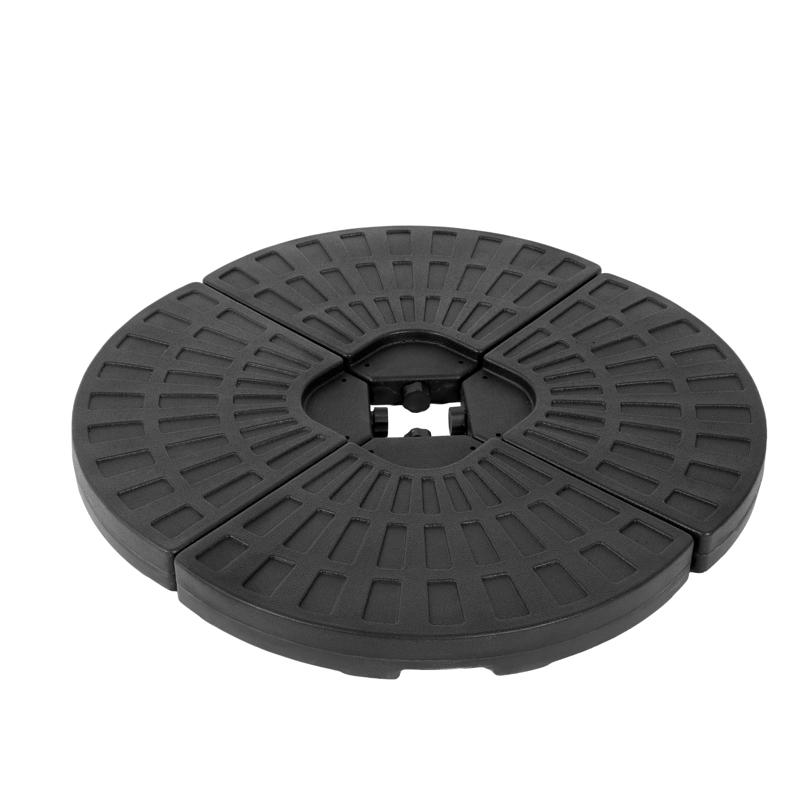 Furnipuzzle Parasol Base Outdoor Umbrella Base Black