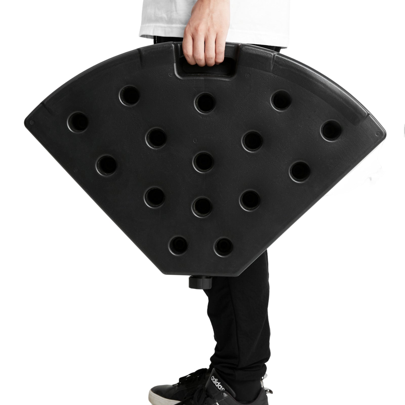 Furnipuzzle Parasol Base Outdoor Umbrella Base Black