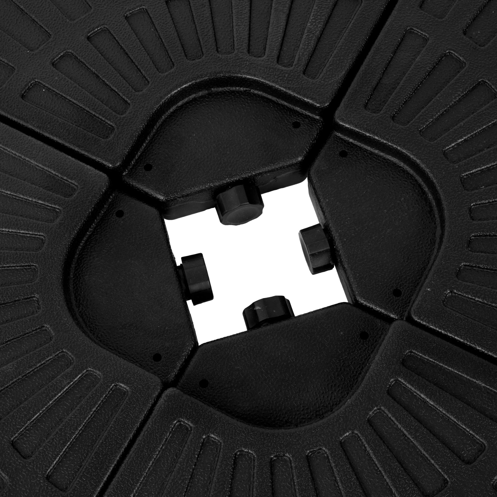 Furnipuzzle Parasol Base Outdoor Umbrella Base Black