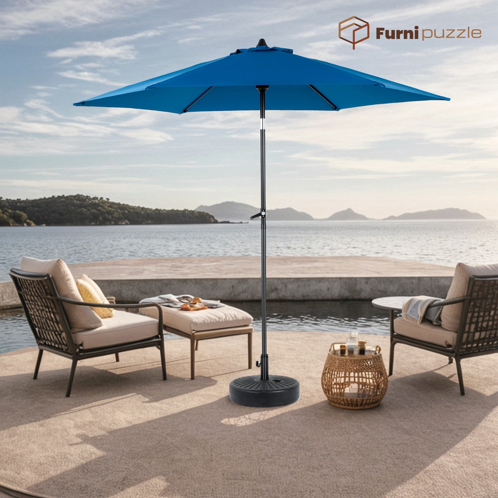 Furnipuzzle Outdoor Table Umbrella Outdoor Patio Townhouse Umbrella