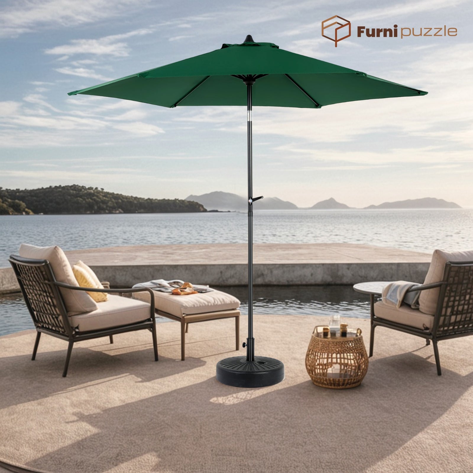 Furnipuzzle Outdoor Table Umbrella Outdoor Patio Townhouse Umbrella