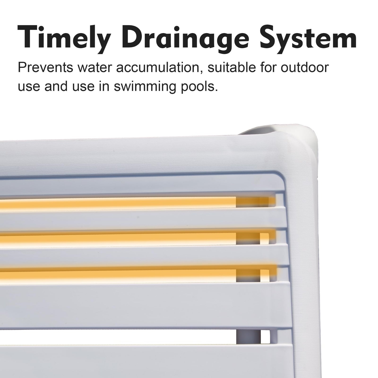 Furnipuzzle Outdoor Patio Chaise Lounge Chair for Beach Deck Lawn Poolside