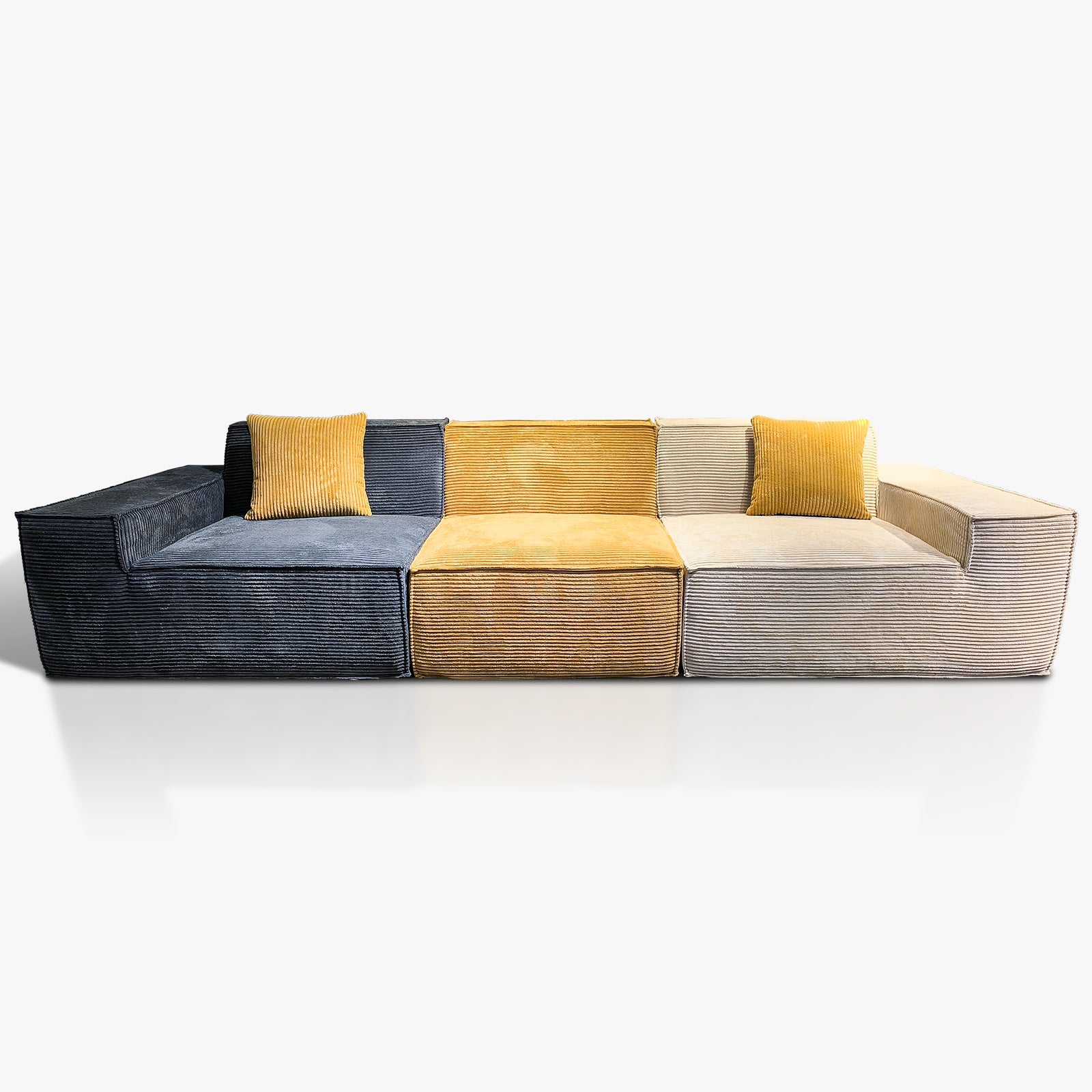 Furnipuzzle Modern Modular Sectional Compression Sofa U-Shaped Sectional Sofa Set