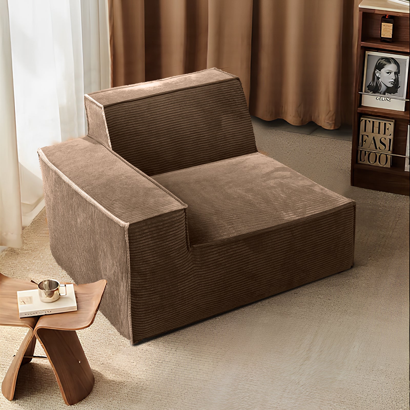 Furnipuzzle Modern Modular Sectional Compression Sofa U-Shaped Sectional Sofa Set