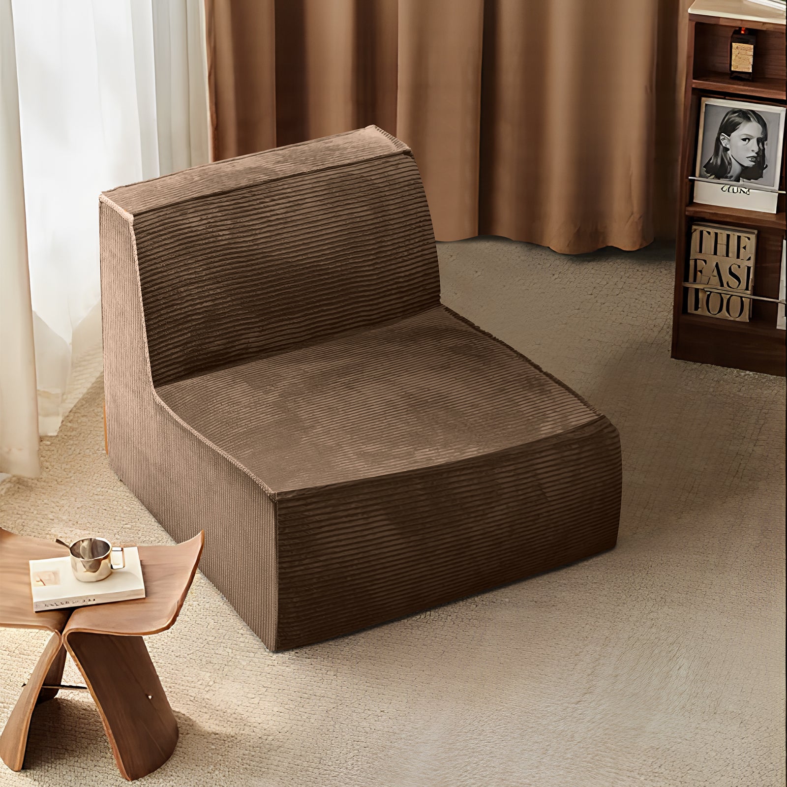 Furnipuzzle Modern Modular Sectional Compression Sofa U-Shaped Sectional Sofa Set