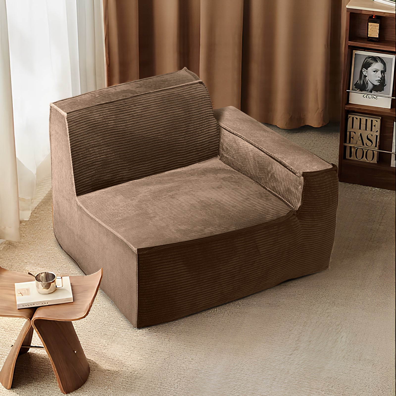 Furnipuzzle Modern Modular Sectional Compression Sofa U-Shaped Sectional Sofa Set