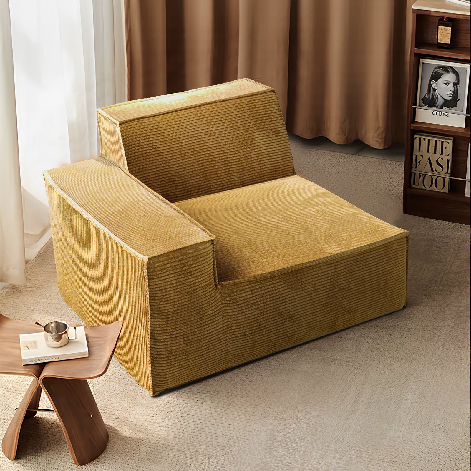Furnipuzzle Modern Modular Sectional Compression Sofa U-Shaped Sectional Sofa Set