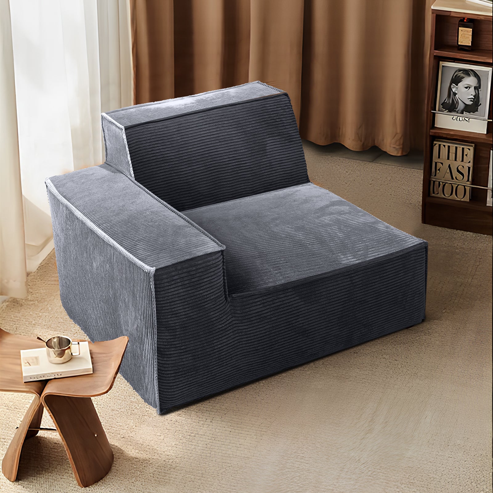 Furnipuzzle Modern Modular Sectional Compression Sofa U-Shaped Sectional Sofa Set