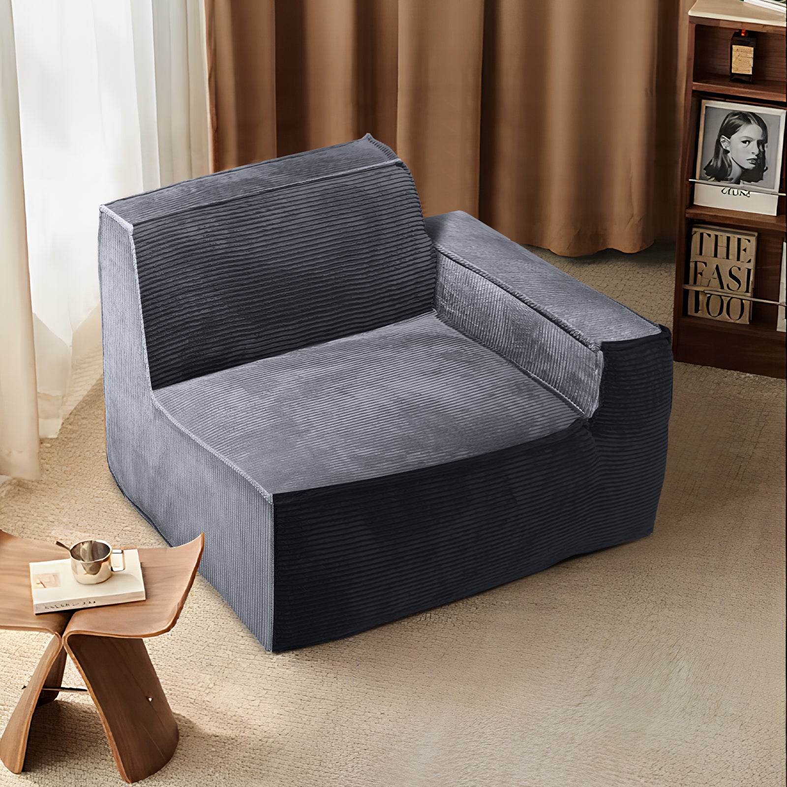 Furnipuzzle Modern Modular Sectional Compression Sofa U-Shaped Sectional Sofa Set