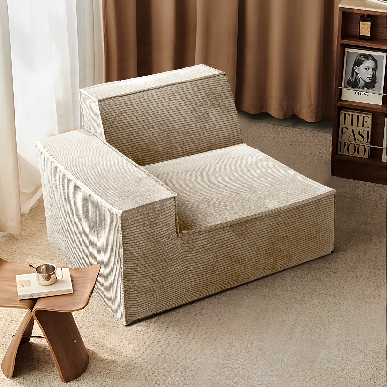 Furnipuzzle Modern Modular Sectional Compression Sofa U-Shaped Sectional Sofa Set