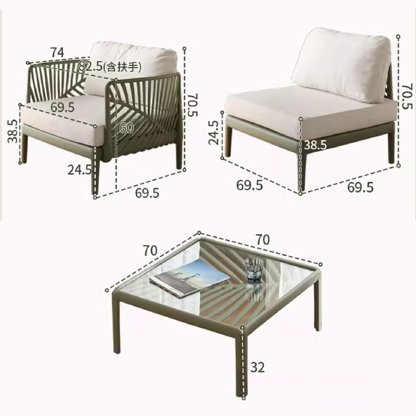 #Color_Sage Mineral #Size_Single Seat