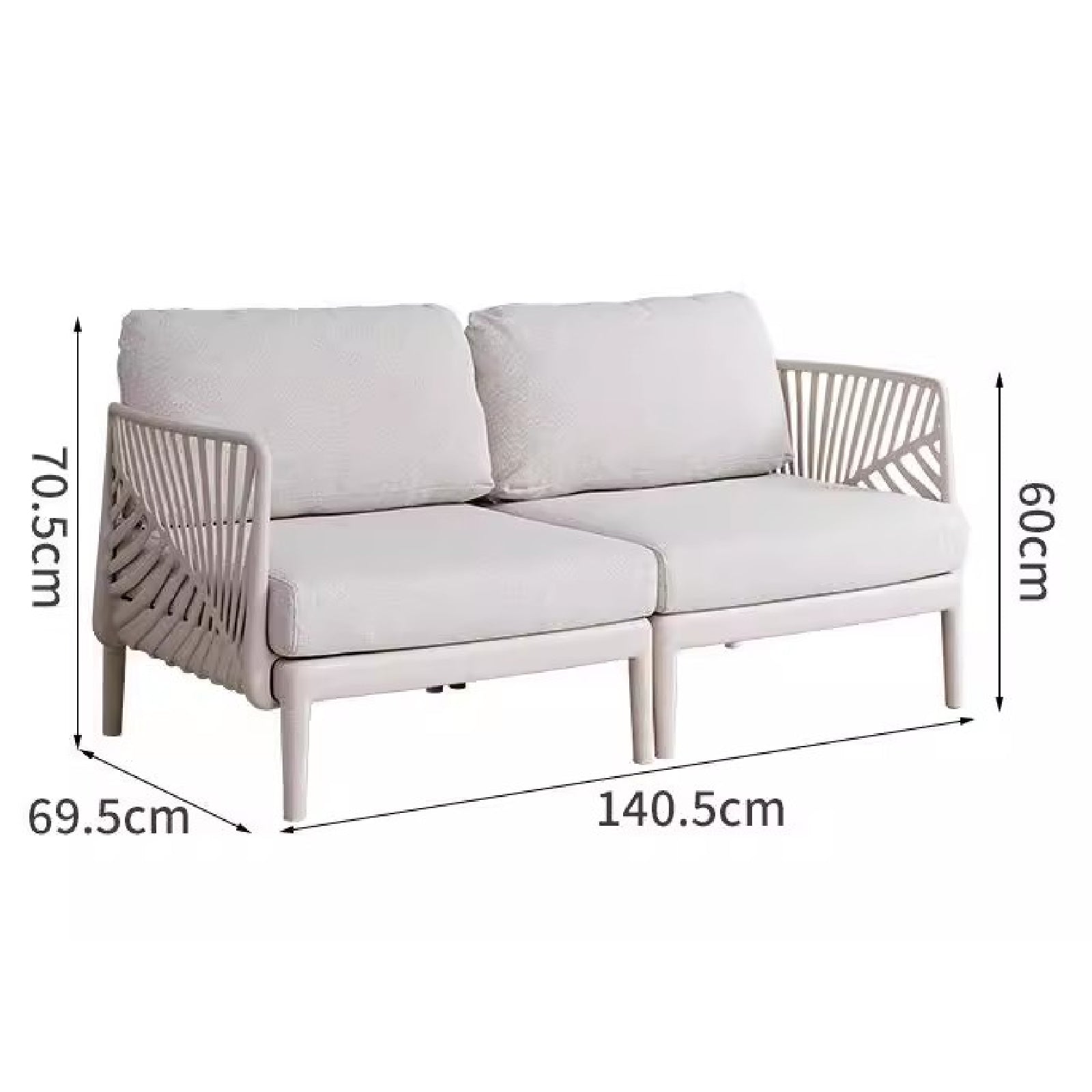 #Color_Gray #Size_2 Seater