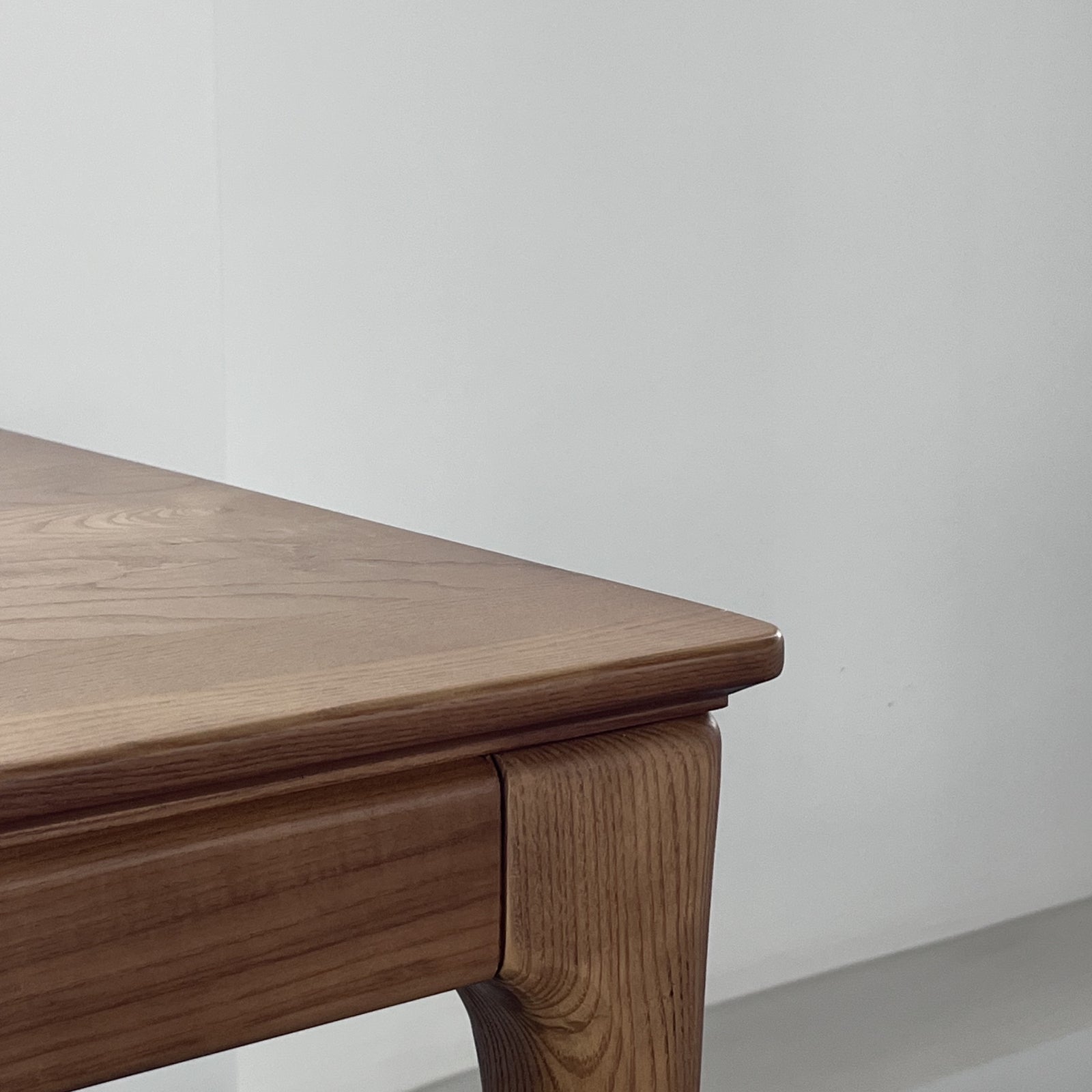 Furnipuzzle White Ash Wood Scandinavian Desk - Assemble-Ready Minimalist Design