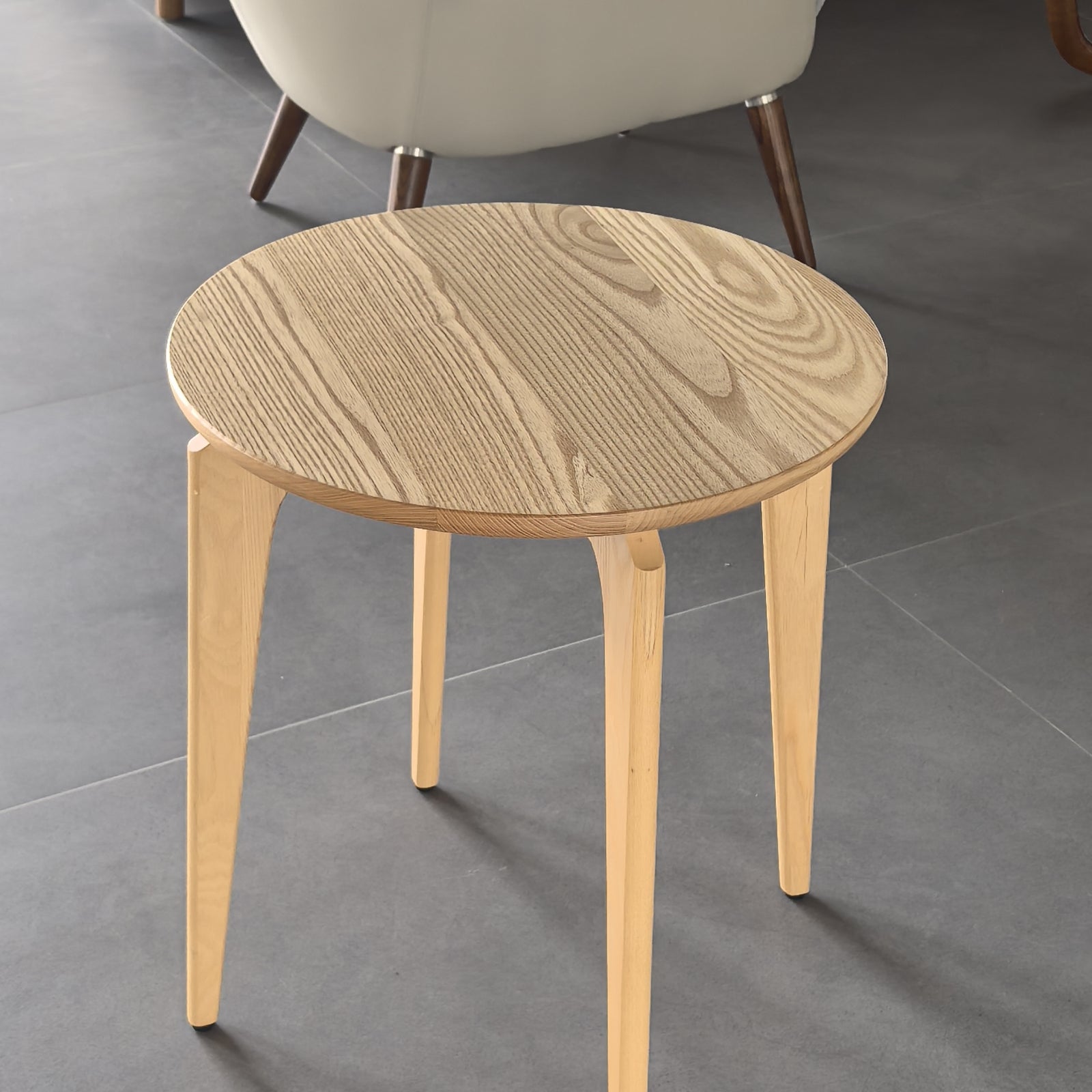 Furnipuzzle Scandinavian White Ash Coffee Table - Assemble-Ready Minimalist Design